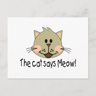 Carte Postale Cat Dit Meow