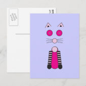 Carte Postale CAT élégant (Devant / Derrière)