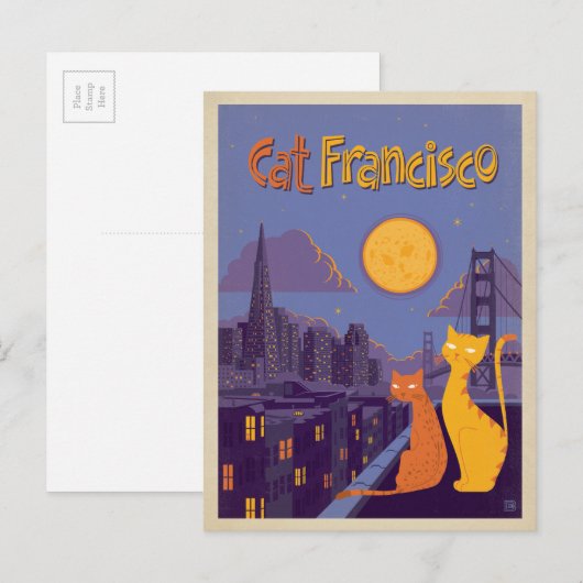Carte Postale Cat Francisco (Devant / Derrière)
