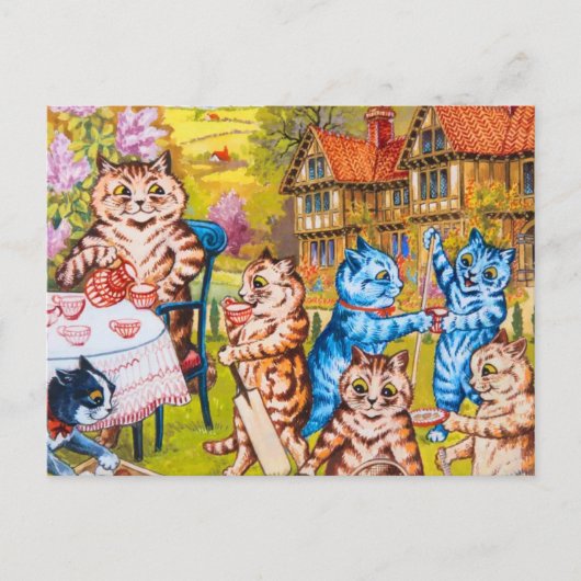 Carte Postale Cat Garden Party (Devant)