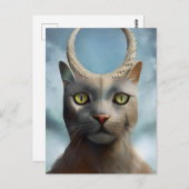 Carte postale Cat God (Devant / Derrière)