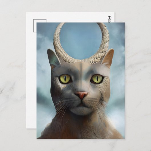 Carte postale Cat God (Devant / Derrière)