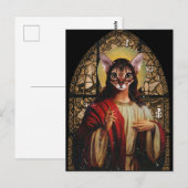 Carte Postale Cat Jesus (Devant / Derrière)