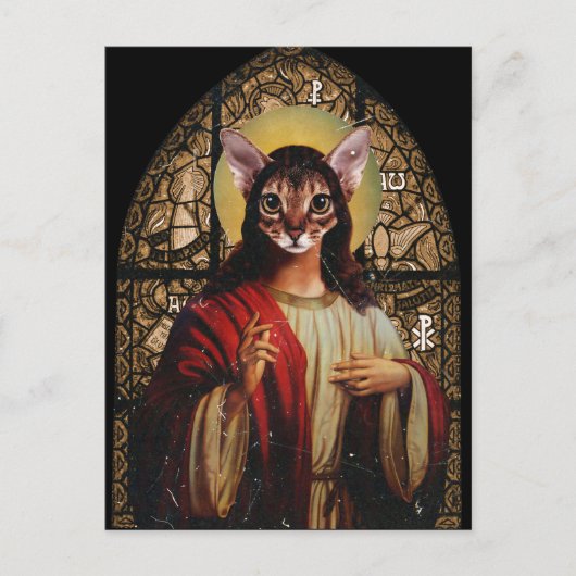 Carte Postale Cat Jesus (Devant)