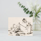 Carte Postale Cat Life by Louis Wain (Debout devant)