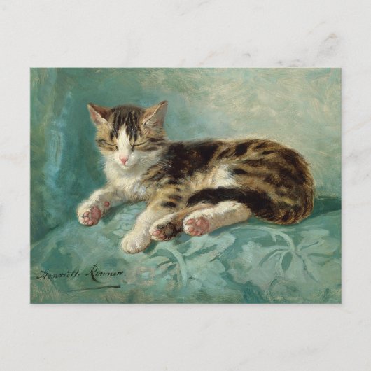 Carte Postale Cat Nap Henriëtte Ronner-Knip (Devant)