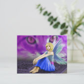 Carte Postale Cat Observe Fairy (Debout devant)