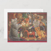 Carte Postale Cat Painted Postcard (Devant / Derrière)