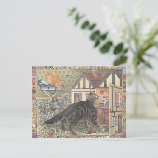 Carte Postale Cat Postcard (Debout devant)
