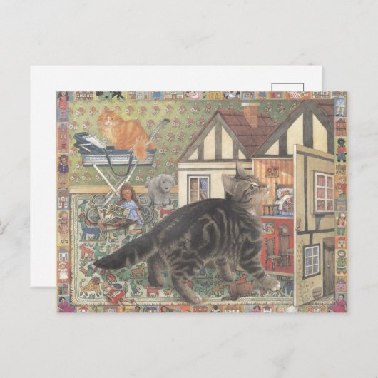 Carte Postale Cat Postcard (Devant / Derrière)