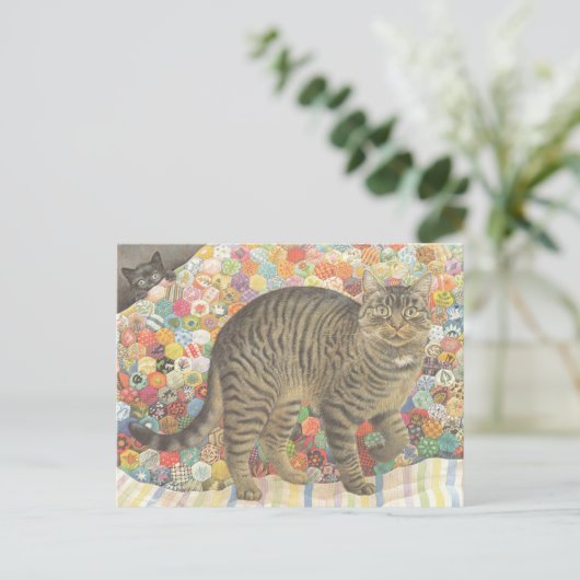 CARTE POSTALE CAT POSTCARD ILLUSTRATION (Debout devant)