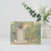 CARTE POSTALE CAT POSTCARD ILLUSTRATION (Debout devant)