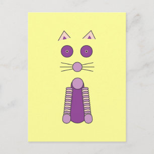 Carte Postale CAT pourpre