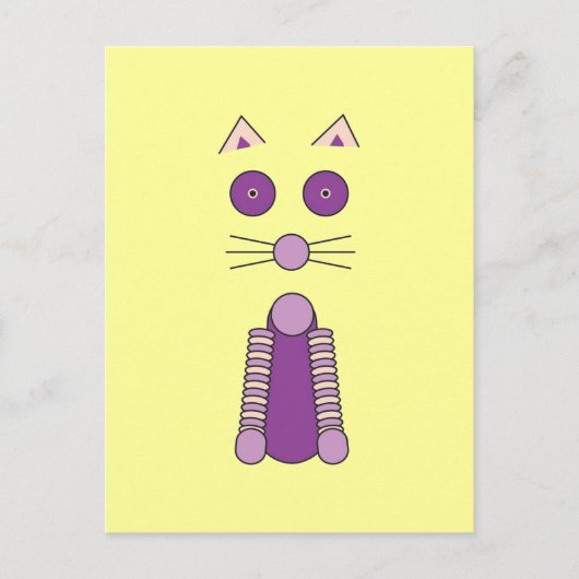 Carte Postale CAT pourpre (Devant)