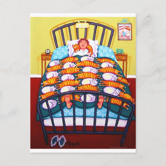 Carte Postale Cat Quilt (Devant)