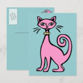 Carte Postale Cat rétro (Devant / Derrière)