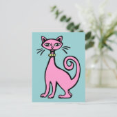 Carte Postale Cat rétro (Debout devant)