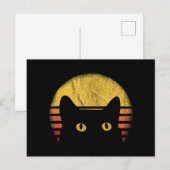 Carte Postale Cat Retro Vintage (Devant / Derrière)