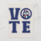 Carte Postale Cat Says Vote (Devant)