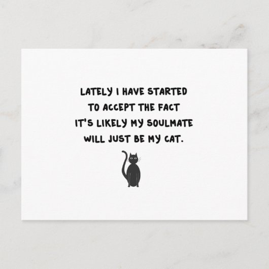 Carte Postale Cat Soulmate (Devant)