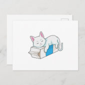 Carte Postale Cat with Milk (Devant / Derrière)