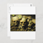 Carte Postale Catacombes en France (Devant / Derrière)