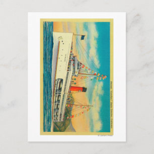 Carte Postale "Catalina" à vapeur à Père Noël Catalina Island