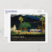 Carte Postale Catalina par Otis Shepard, c. 1935.  (Devant / Derrière)
