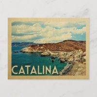 Catalina Postcard California Vintage voyage