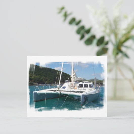 Carte postale Catamaran (Debout devant)