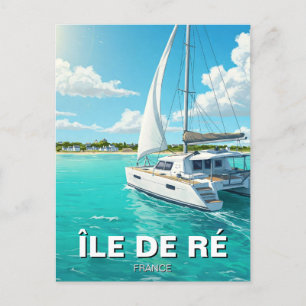Carte Postale Catamaran Île de Ré France Voyage