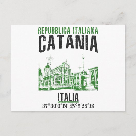 Carte Postale Catane (Devant)