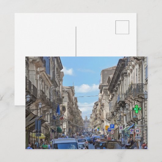 Carte Postale Catane. #12. (Devant / Derrière)