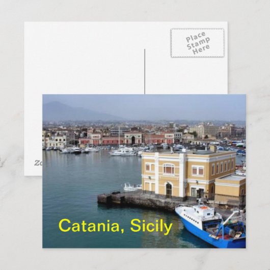 Carte postale Catania (Devant / Derrière)