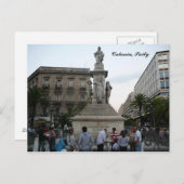 Carte postale Catania, Piazza Vincenzo Bellini (Devant / Derrière)