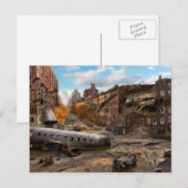 Carte Postale Catastrophe - New York, NY - Pas de virage gauche (Devant / Derrière)