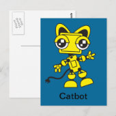 Carte Postale Catbot jaune (Devant / Derrière)