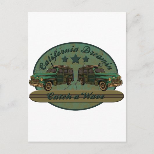 Carte Postale Catch a California Dreamin Surf Wave (Devant)