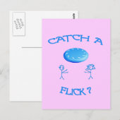 Carte Postale Catch A Flick Frisbee (Devant / Derrière)