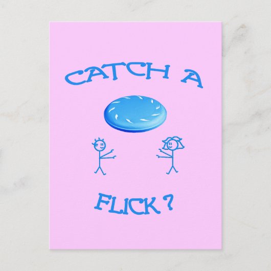 Carte Postale Catch A Flick Frisbee (Devant)