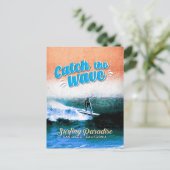 Carte Postale Catch the Wave - Le paradis du surf (Debout devant)
