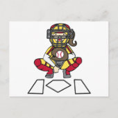 Carte Postale Catcher de softball (Devant)