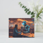 Carte Postale Catching Up with an Old Friend (Debout devant)