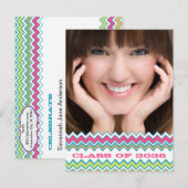 Carte Postale Catégorie de diplômés de 2012 Invitation et cadeau (Devant / Derrière)