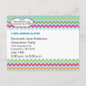 Carte Postale Catégorie de diplômés de 2012 Invitation et cadeau (Dos)