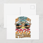 Carte Postale Catégorie De Retraite De 2025 Compte À rebours En (Devant / Derrière)
