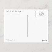 Carte Postale Caterpillar noire (Dos)