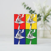 Carte Postale Caterpillar Pop Art (Debout devant)