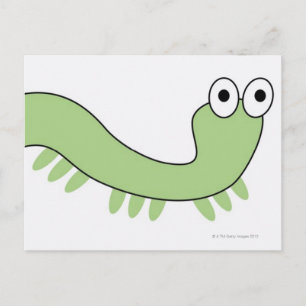 Carte Postale Caterpillar verte