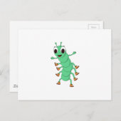 Carte Postale Caterpillar verte (Devant / Derrière)